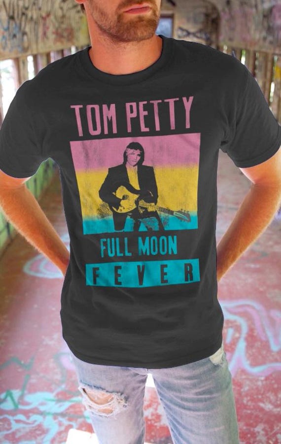Tom Petty T Shirt Full Moon Fever Rock Concert Vintage
