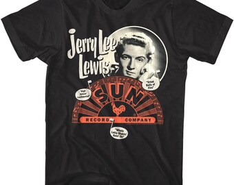 Jerry Lee Lewis T-Shirt: Sun Records, Great Balls of Fire Graphic Tee