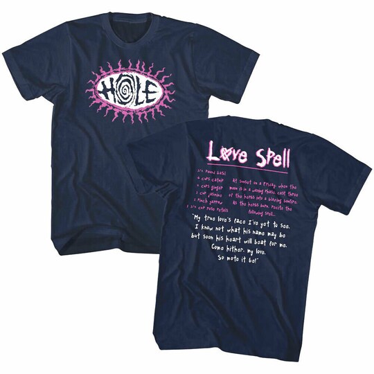 Hole Band Men's T Shirt | Love Spell Lyrics Graphic Tee