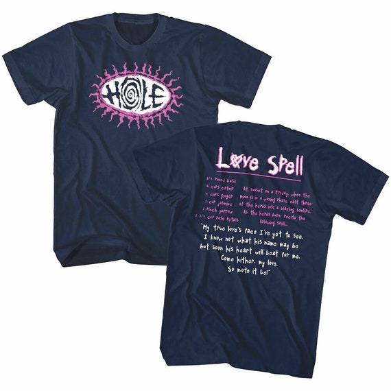 Hole Band Men's T-shirt Love Spell Lyrics Graphic Tee Alt - Etsy