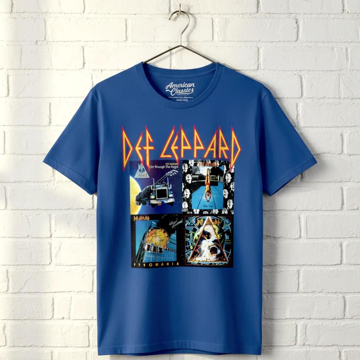 DEF LEPPARD T-shirt 80s Album Covers Rock Band Graphic Tees - Etsy