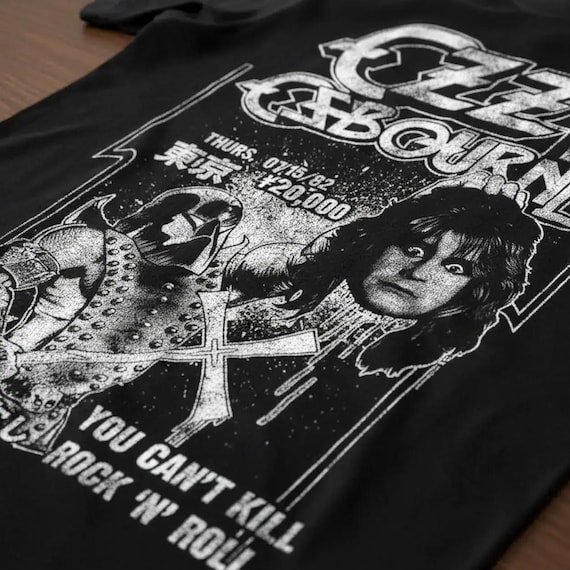 Ozzy Osbourne Executioner Japan 1982 T-shirt You Can't Kill Rock N