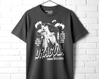 DRACULA T-Shirt Bela Lugosi Vampire Vintage Graphic Tees
