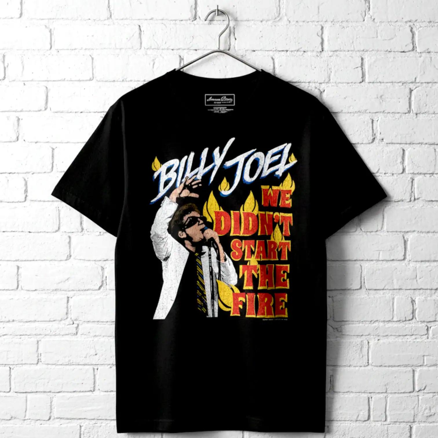 Billy Joel We Didn't Start the Fire T-shirt: Vintage Pop Music
