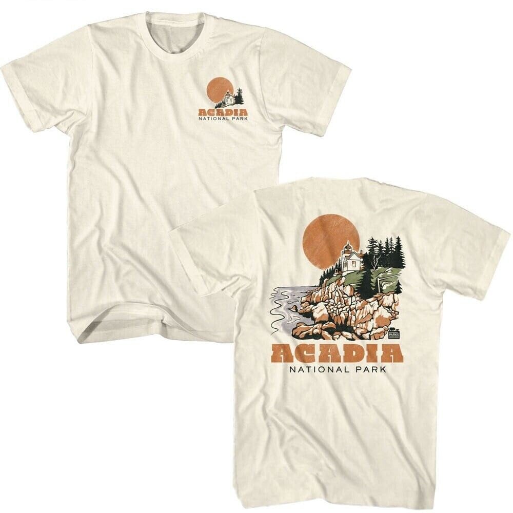 Acadia Men's T-Shirt Lighthouse Bass Harbor Head Tees