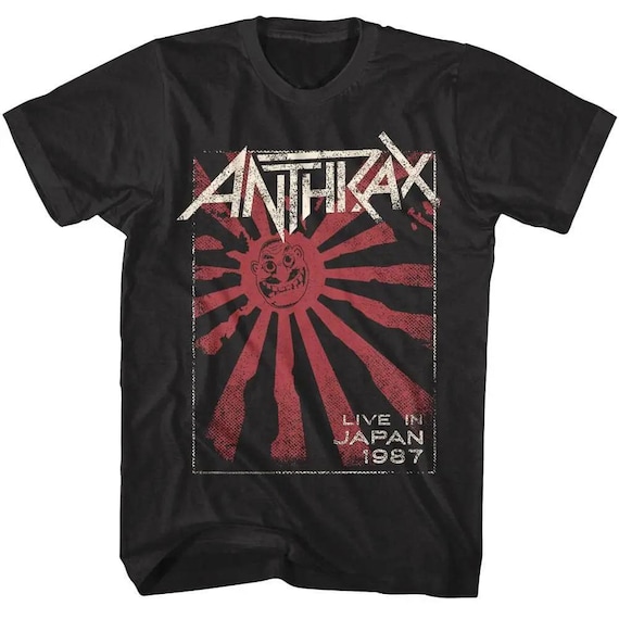 Anthrax Live in Japan 1987 T-Shirt, Vintage Thrash Metal Band Tee