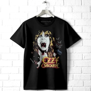 Ozzy Osbourne Vampire Bat Prince of Darkness T-Shirt Heavy Metal Tee