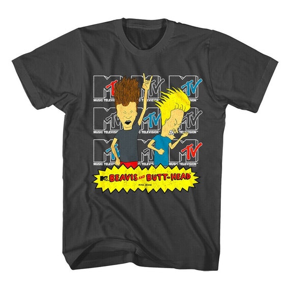 BEAVIS and BUTTHEAD Shirt MTV Logo Vintage Cartoon Tees - Etsy