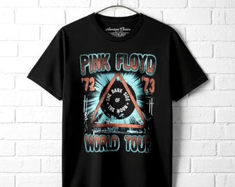 Pink Floyd '72-'73 World Tour T-Shirt: Dark Side of the Moon Concert Tee