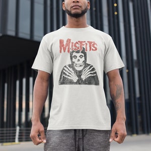 MISFITS Crossed Arms Men&#39;s T-Shirt Music Band Merch Tees