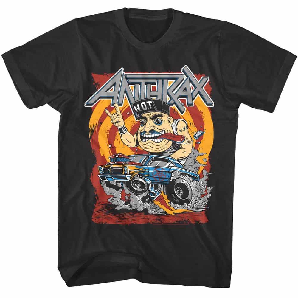 ANTHRAX Band T-SHIRT Not Fink Roadster Poster Big and Tall Shirts