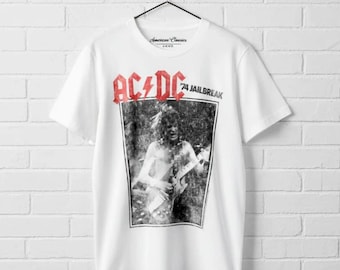 AC/DC '74 Jailbreak Angus Young Concert T-shirt - Vintage Rock