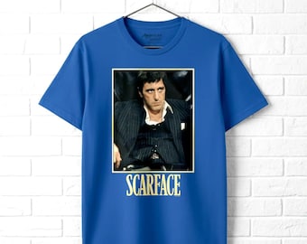 Scarface T Shirt Tony Montana The Bad Guy 80's Movie Merch Tees