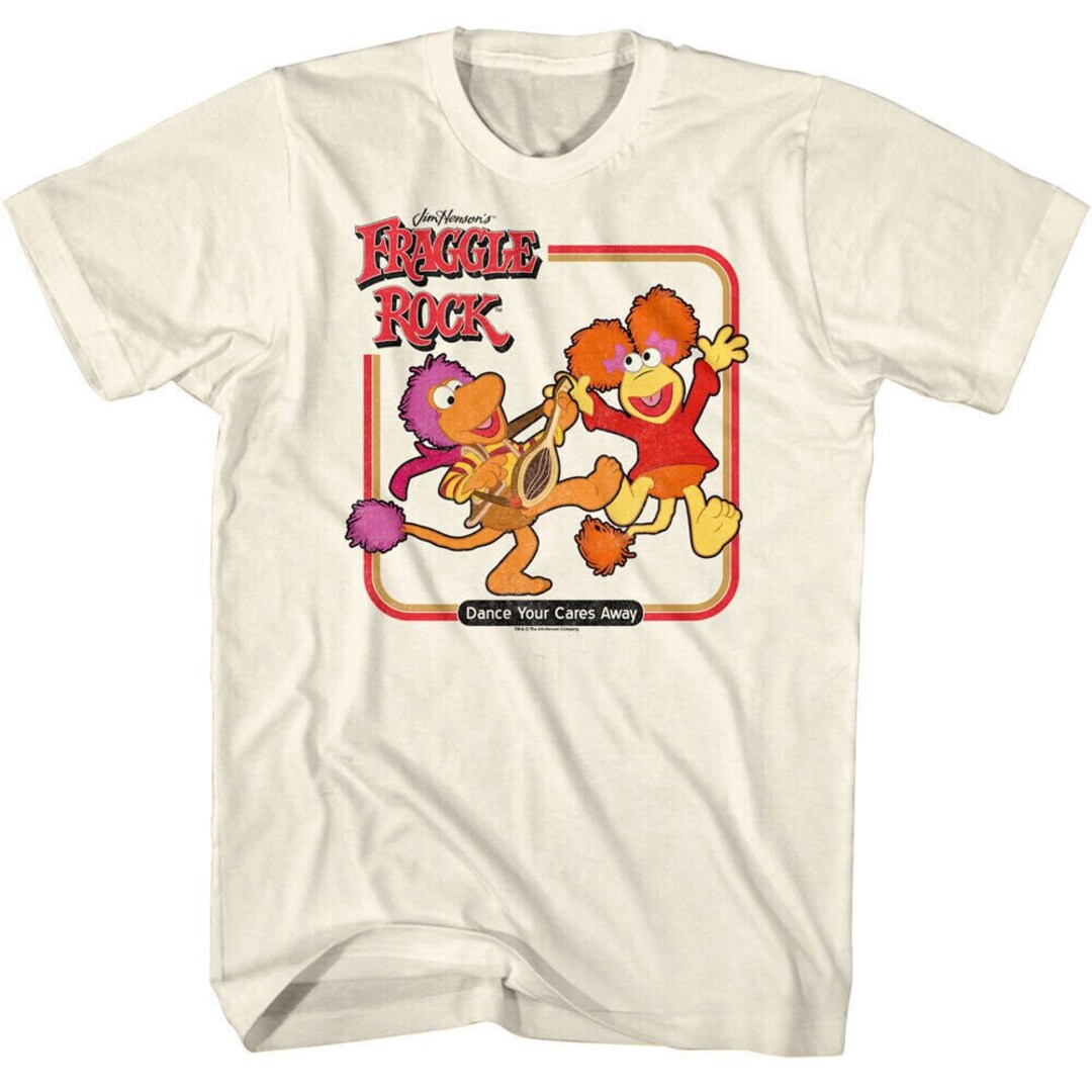 FRAGGLE ROCK Tshirt Banjo Dance Minstrel Dance Your Cares Away Singing