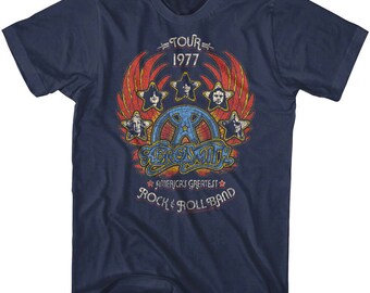 AEROSMITH ROCKS TOUR Tシャツ 76-77 Aerosmith Rocks 76/77 Tour T-shirt 396137 | Rockabilia Merch