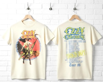 Ozzy Osbourne Original Sin UK Tour 86 T-Shirt, Vintage Black Sabbath Rock Merch
