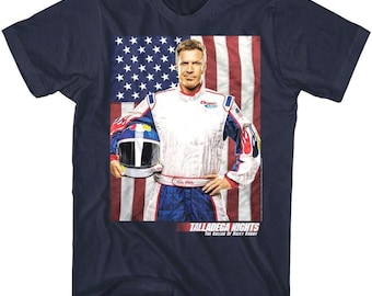 T-shirt TALLADEGA NIGHTS Chemises de pilotes de course américains