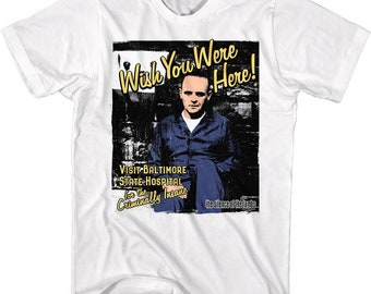 Silence of the Lambs T Shirt Hannibal Lecter Wish You Were Here