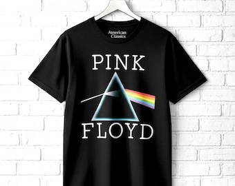 Pink Floyd Dark Side of the Moon Prism T-Shirt: Vintage Rock Band Album Tee