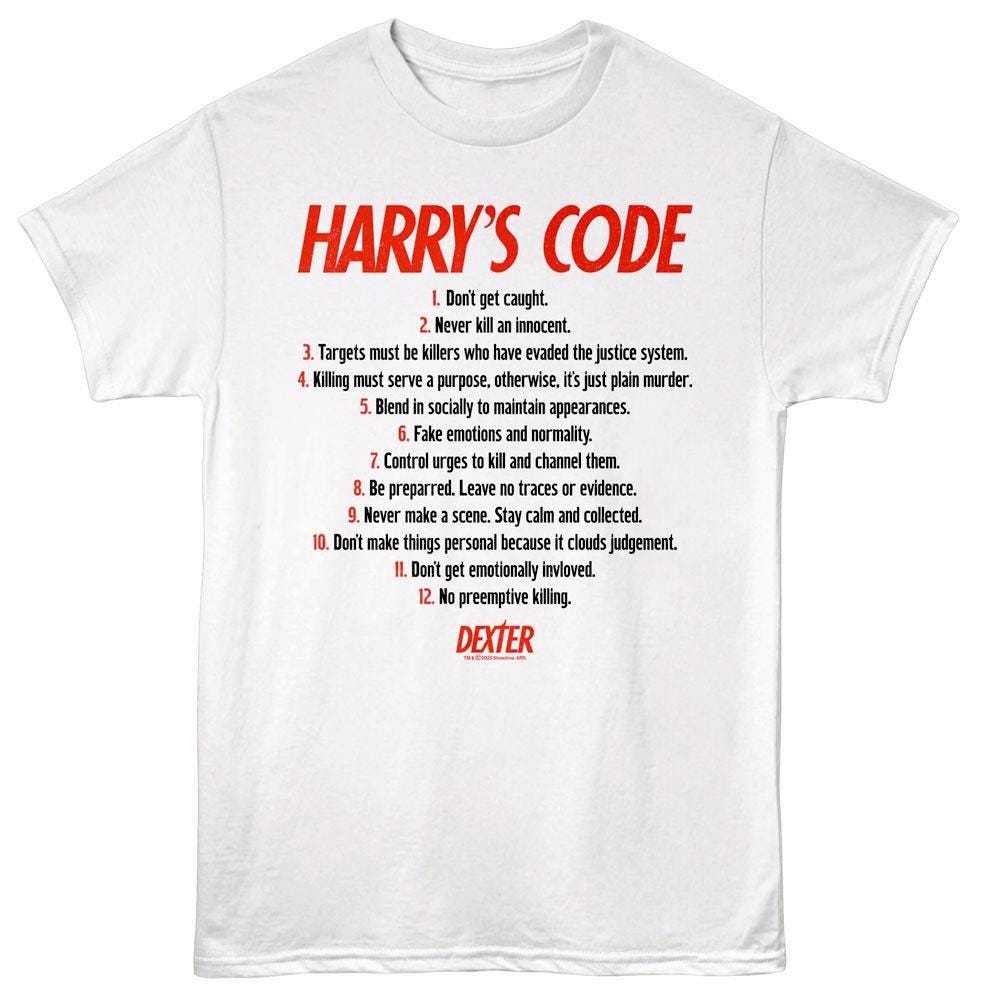 Dexter Harry's Code Men's T Shirt - Etsy