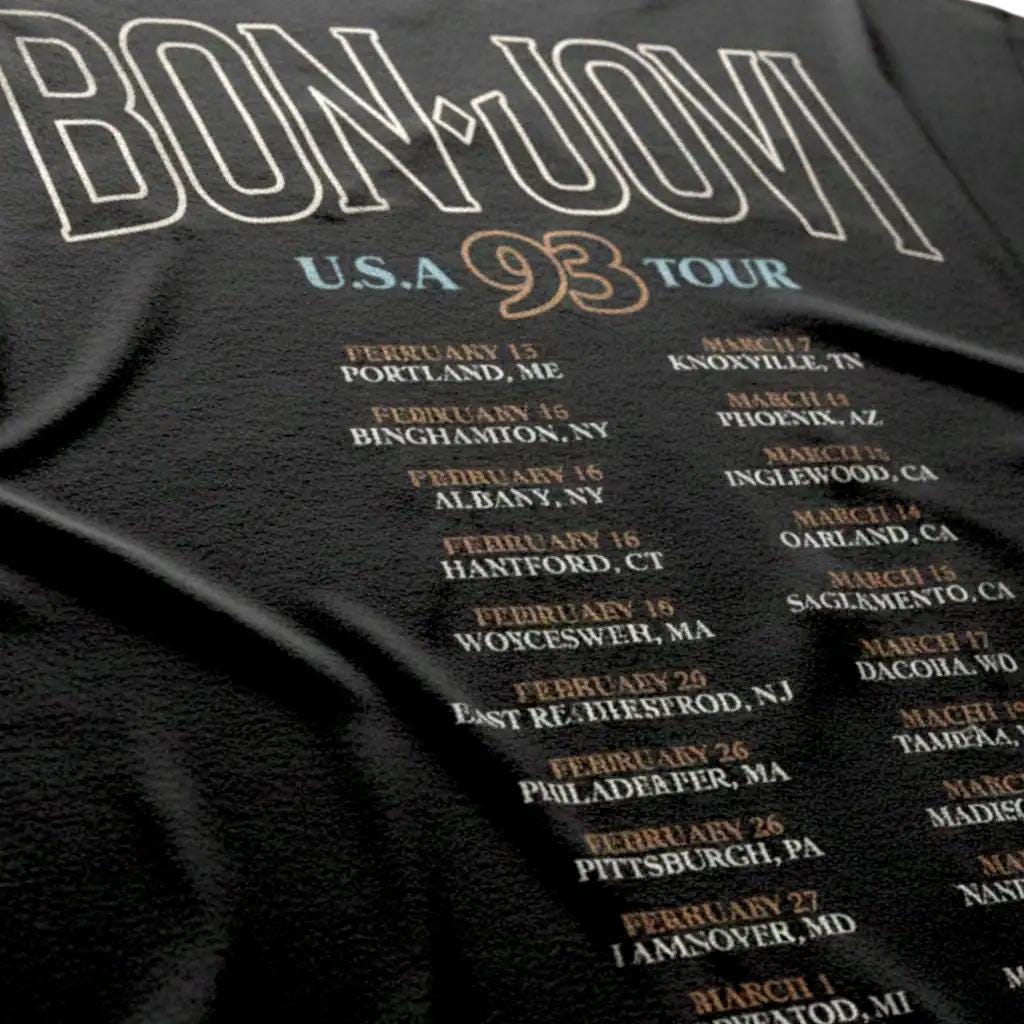 Bon Jovi Keep the Faith 1993 USA Tour Tee - Vintage Rock Band
