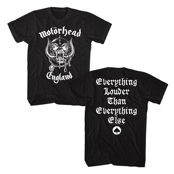 MOTORHEAD Men's T-Shirt Everything Louder than Everything - Etsy 日本