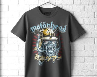 Motorhead Samurai Warpig T-Shirt Rock Music Band Graphic Tee