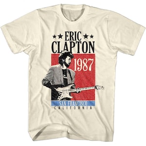 Eric Clapton San Francisco California 1987 Men’s T Shirt