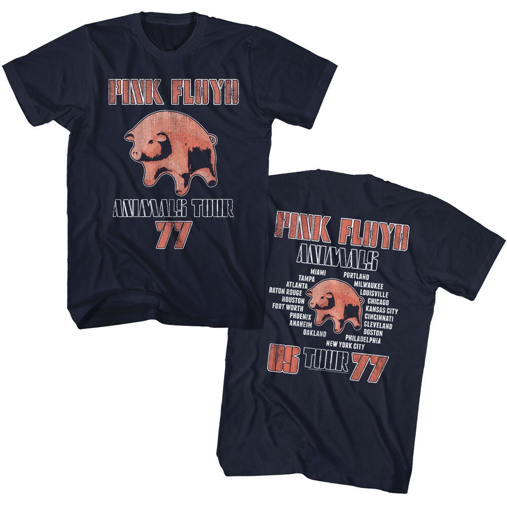Pink Floyd Animals 77 Tour Logo Unisex T-Shirt Adult Pink Floyd Animals 77 Tour Logo Unisex T-Shirt Adult