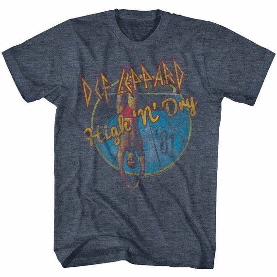 Def Leppard High N Dry Tour Shirt 81' Greatest Metal Songs T Def Leppard High N Dry Tour Shirt 81' Greatest Metal Songs T