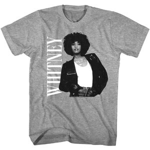 Whitney Houston Men&#39;s T-Shirt Essential Attitude Poster Graphic Tee 90s Pop Music Merch Vintage Soul Singer Concert Tour Shirt Top