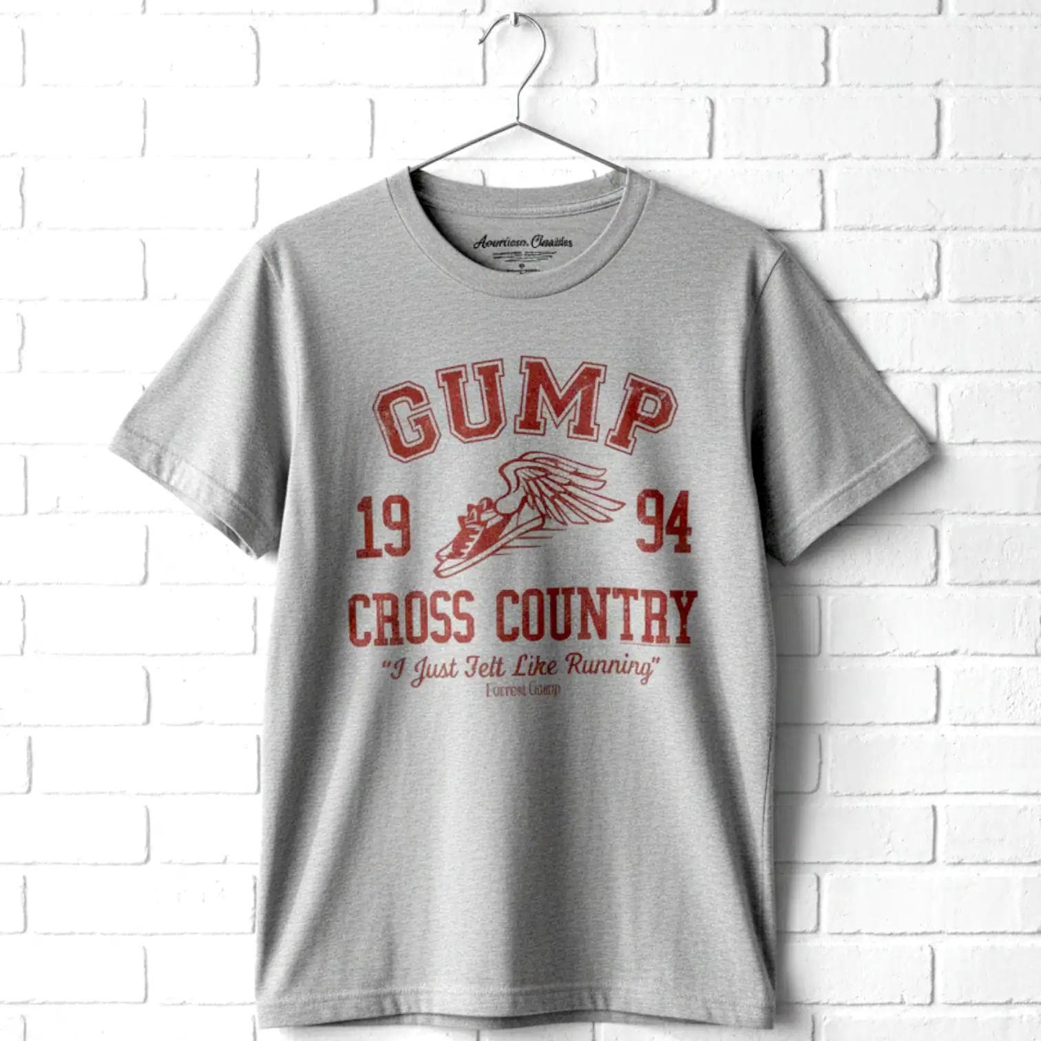 Forrest Gump Shirt: Vintage Movie Tee - Distressed Running Graphic