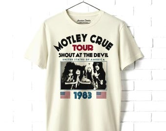 Motley Crue Shout at the Devil Tour 1983 T-Shirt - Vintage Band Tee