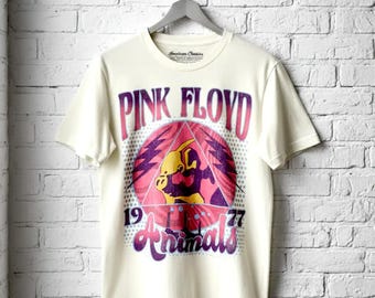 Pink Floyd Animals 1977 T-shirt: Vintage Psychedelic Concert Band Pink Floyd Animals 1977 T-shirt: Vintage Psychedelic Concert Band