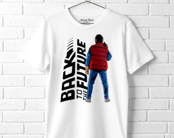 Back to The Future Shirt Marty McFly's Back Men's Tees