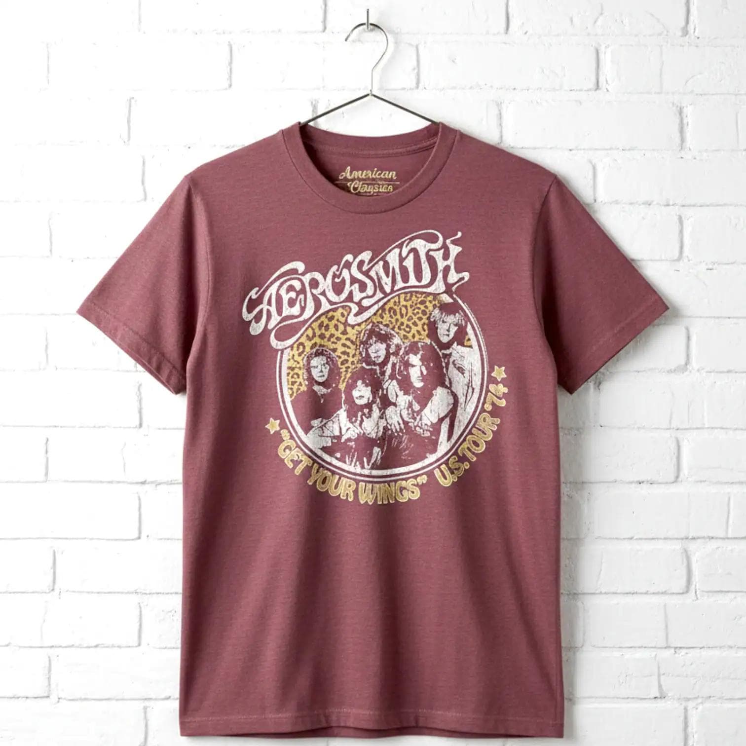 Aerosmith Get Your Wings US Tour '74 T-shirt - Vintage Rock Band