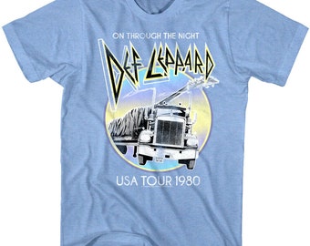Def Leppard Men's T-shirt on Through 