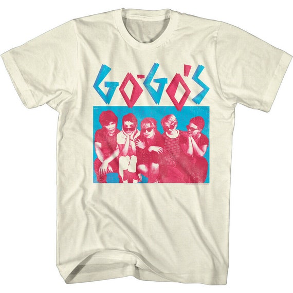 Go go s Men s T shirt Gogos Album Music Shirt Vintage Rock Concert New Wave Band Pop Group Tour Merch Official Merchandise Etsy UK