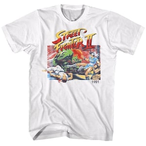 Street Fighter 2 Men's T-Shirt, Vintage Poster Style (S-6XL)