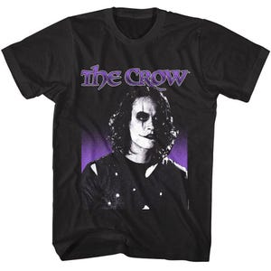 the crow movie tshirt eric draven purple logo dark fantasy gothic horror movie brandon lee last film tshirts