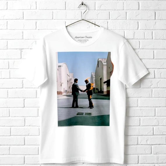 Pink Floyd Wish You Were Here Burning Handshake T-shirt - Vintage