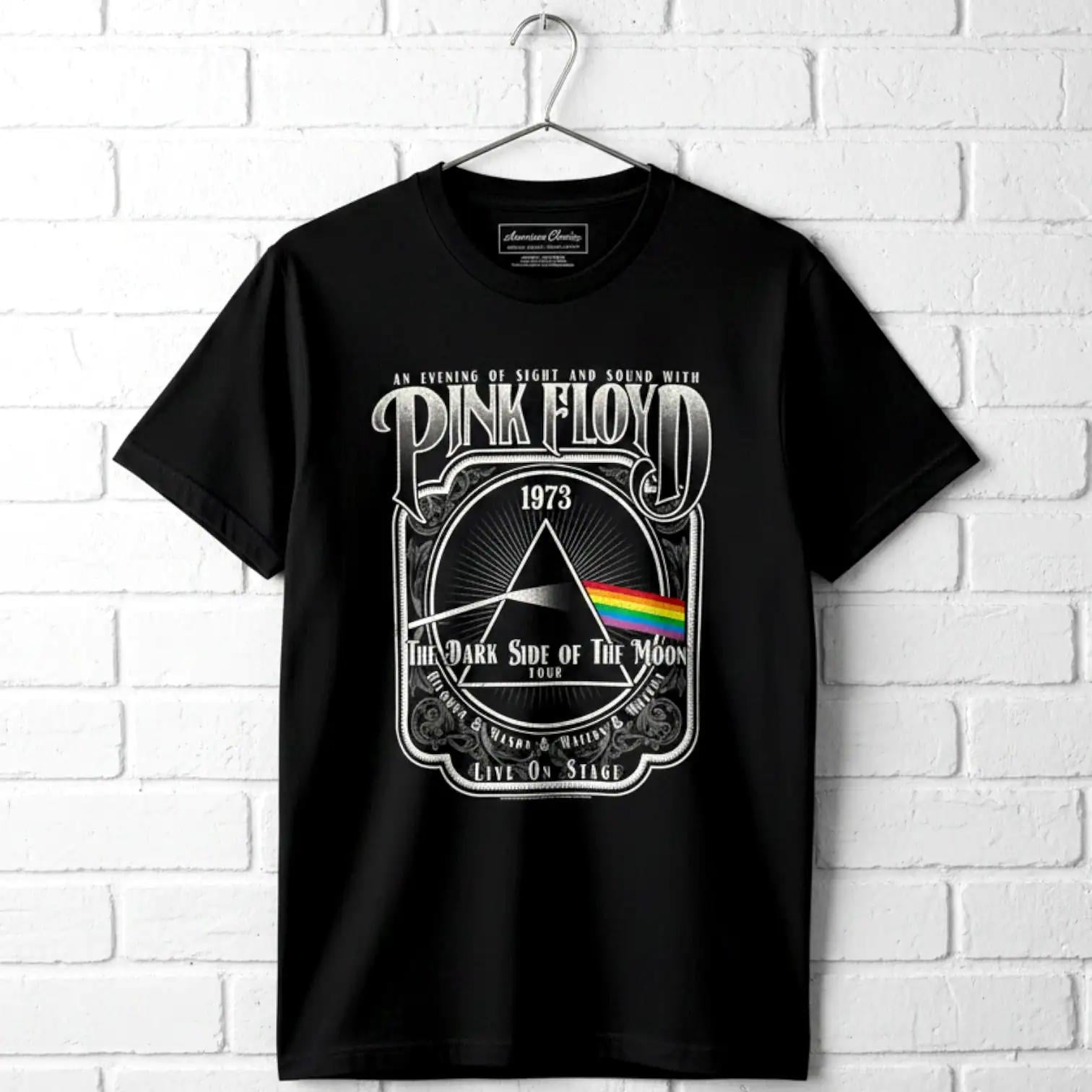Pink Floyd Dark Side of the Moon Tour 1973 Shirt Vintage Rock Band