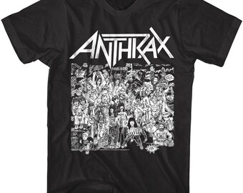新しく着き Anthrax Band 1988 Tour Euphoria of State Frills No T-shirt ウエア