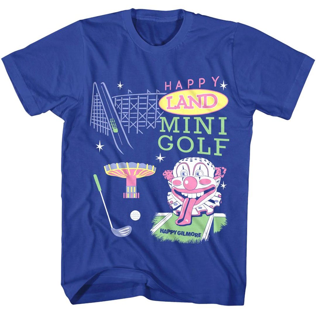 Happy Gilmore Men's Shirt Happy Land Mini Golf Retro Graphic Tees Etsy