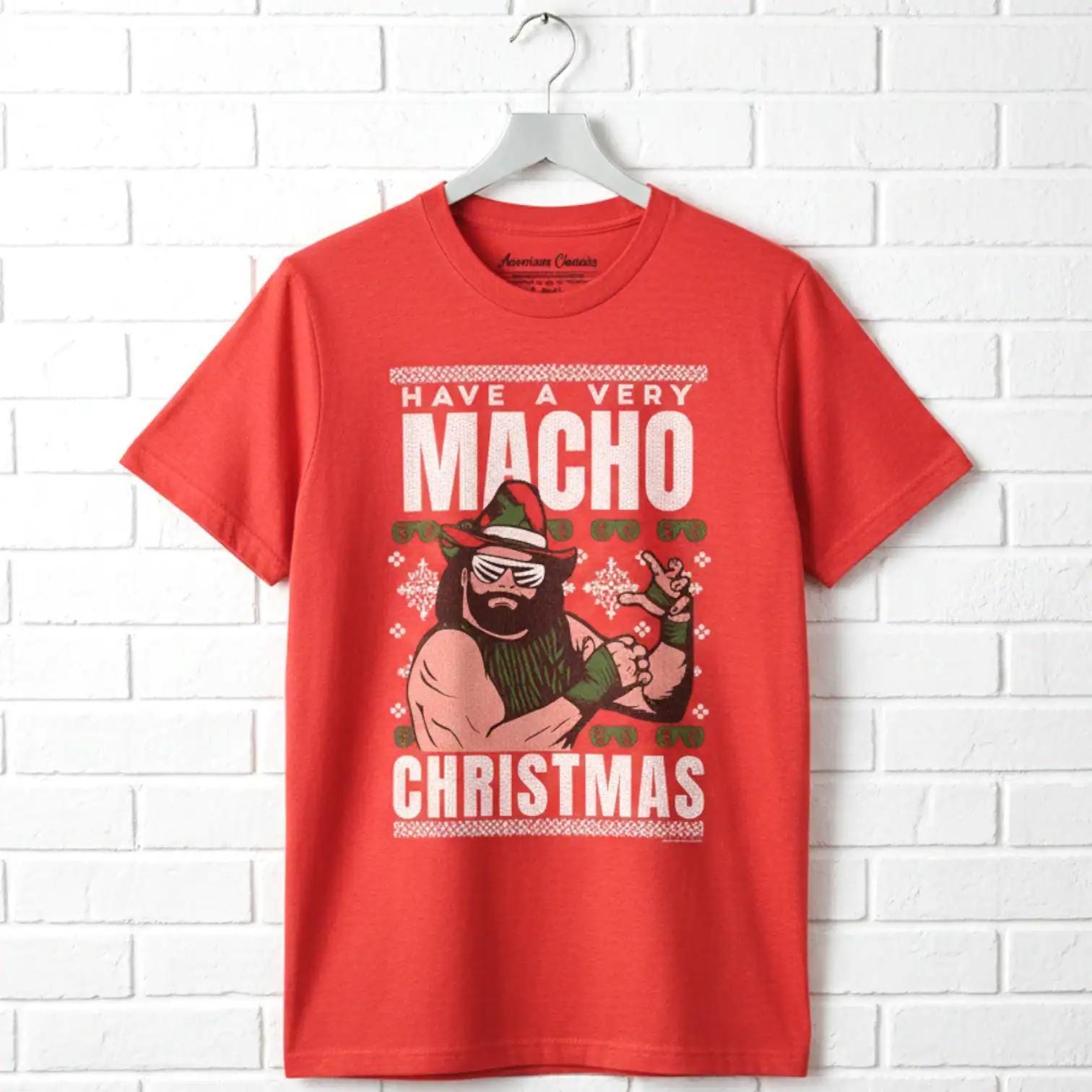 Macho Man Tacky Xmas Sweater Men
