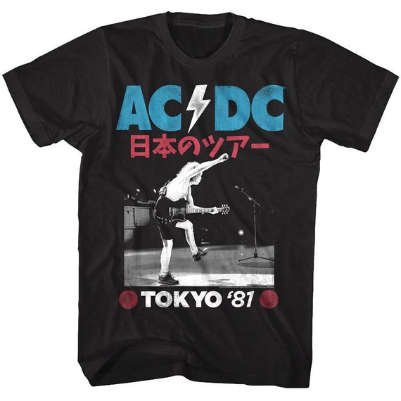 AC DC Band Shirt Tokyo Japan Tour 1981 Graphic Tees Etsy
