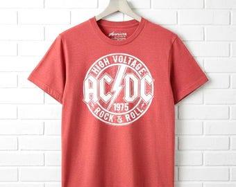 AC/DC High Voltage Rock and Roll Tour T-Shirt (Red Heather)
