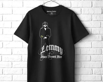 Lemmy Motorhead T-Shirt Heavy Metal Rock Band Tee
