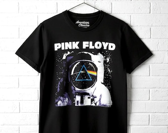 Pink Floyd Astronaut T-Shirt: Vintage Style Prism Moon Landing Graphic Tee