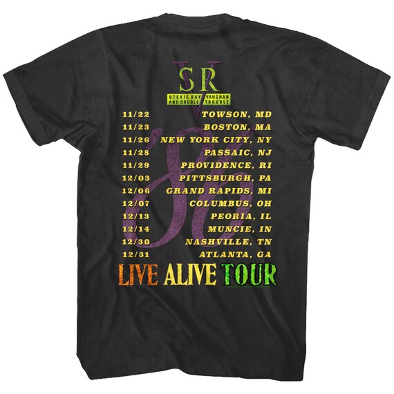 Stevie Ray Vaughan Men's T-shirt SRV and Double Trouble